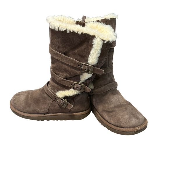 UGG Australia Women’s K Maddi 1001520 K Winter Snow Boots Chocolate Brown Size 6 - Picture 9 of 12